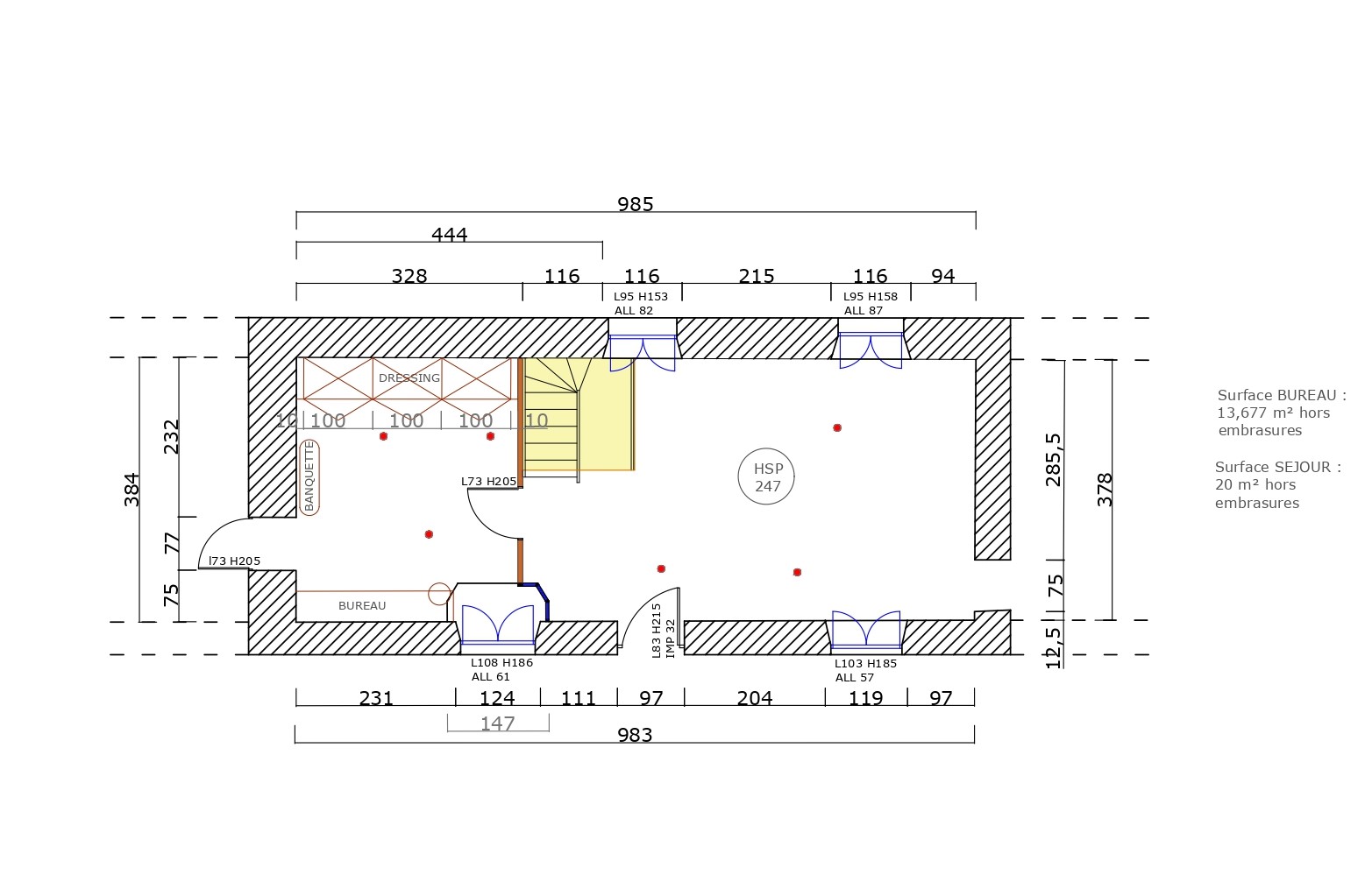 Plan de sol 2D d'agencement